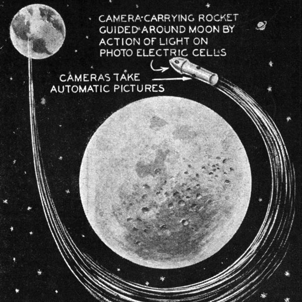 В научно-популярных журналах США тридцатых годов тоже обещали полеты на Луну