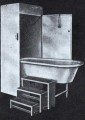 Душевой шкаф с выдвижной ванной. США. 1932 год.
